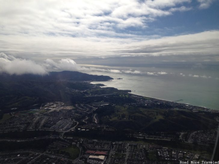 San Francisco Bay after takeoff