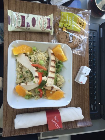 a bowl of food on a table