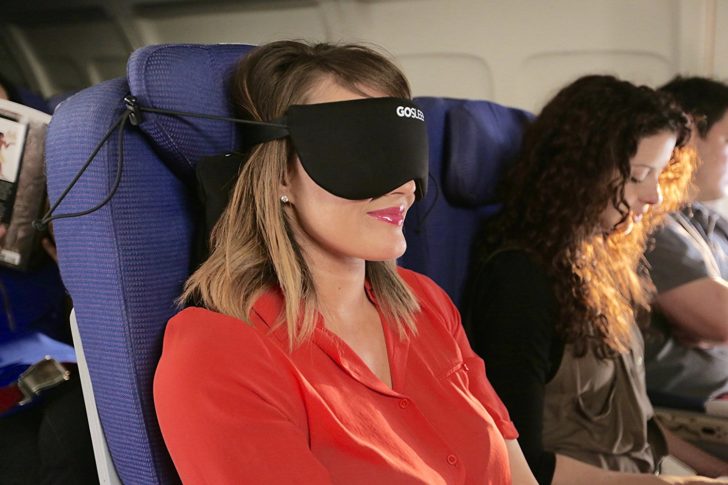 GoSleep Travel Pillow and sleep mask