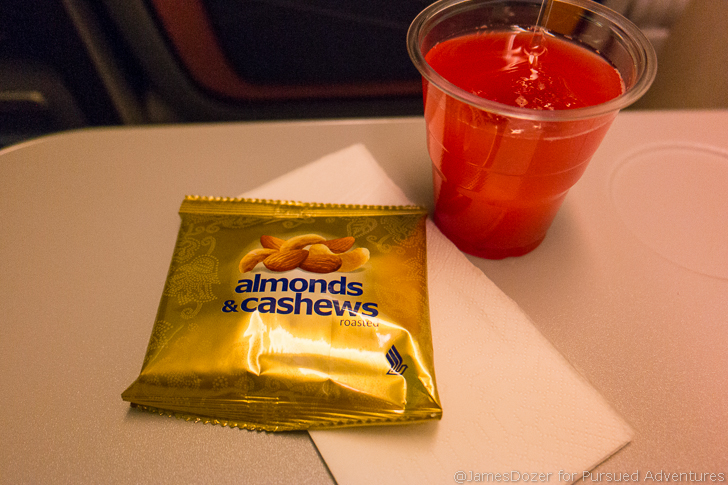 Singapore Airlines Premium Economy Class meal