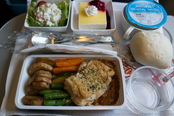 a tray of food on a tray
