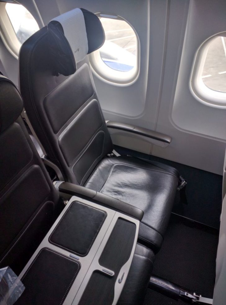 a seat in a plane