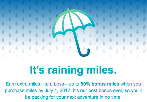 a blue and white background with a green umbrella and white text