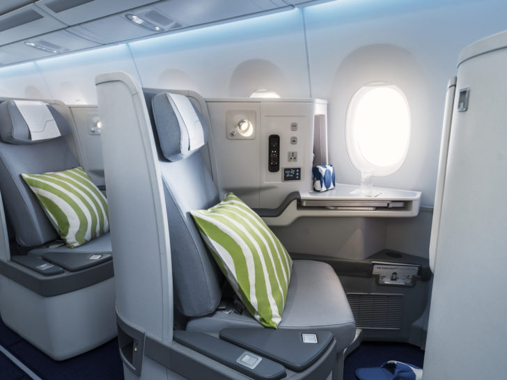 a seat in a plane
