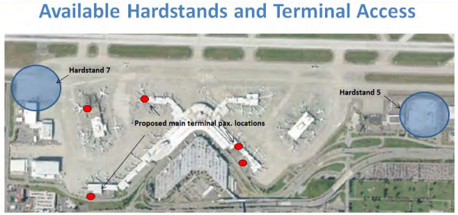 an aerial view of an airport
