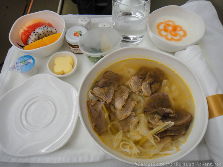 Vietnam Airlines A350 Business Class meal