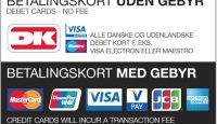 a black and white card with different logos