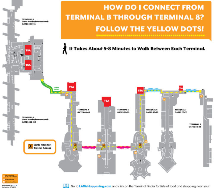 lax travel between terminals