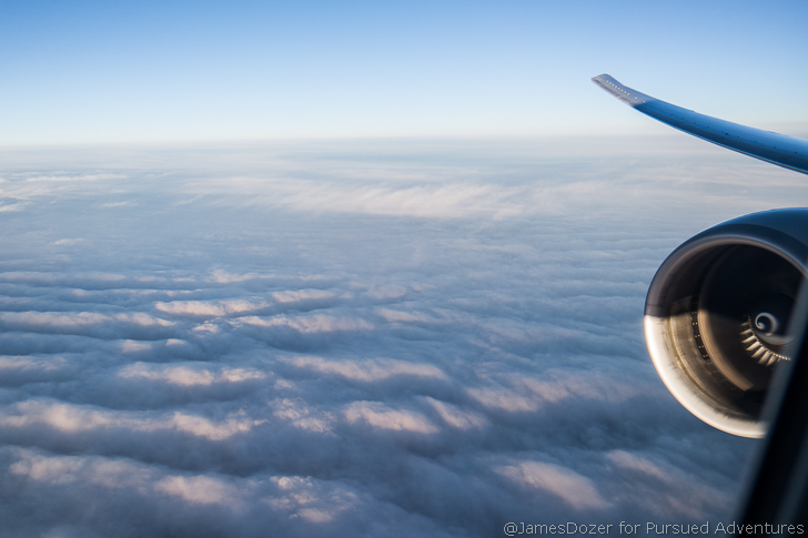 a view of clouds from an airplane