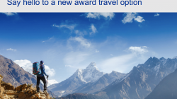 a person on a mountain