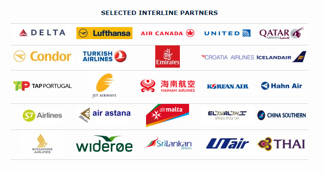 a group of logos of airline companies