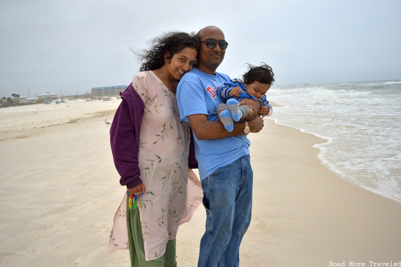 Family fun on the beach