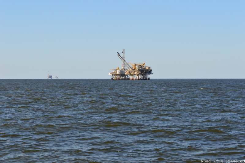 Mobile Bay offshore oil rigs