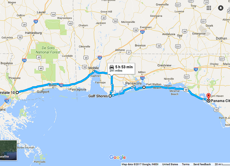 Redneck Riviera Short Route