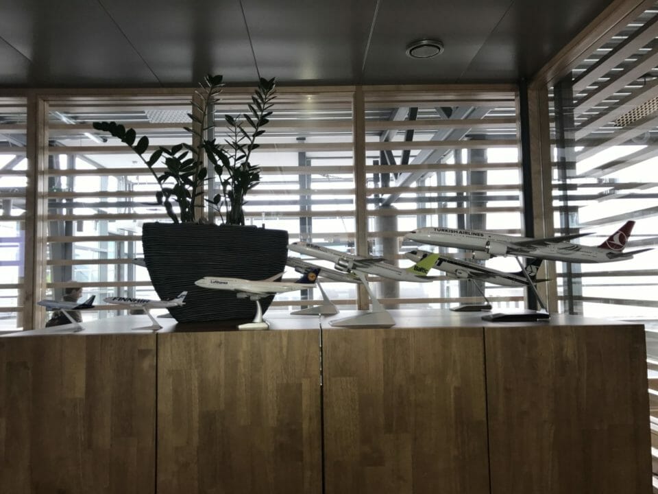 a model airplanes on a counter