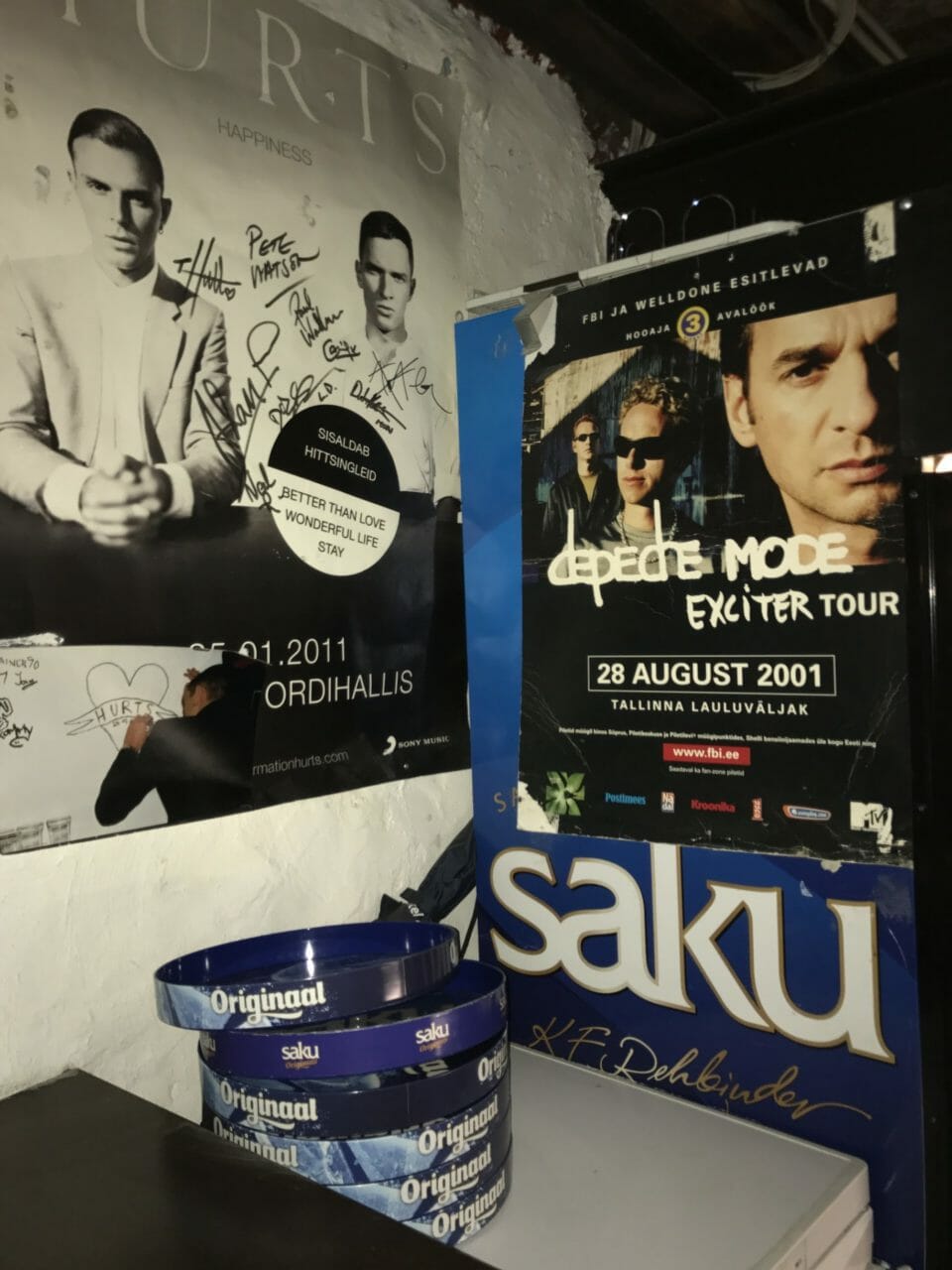 a poster and a sign