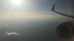 the wing of an airplane