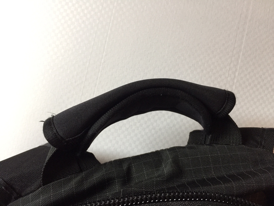 a black bag with a zipper