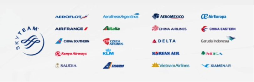 a group of different airline logos