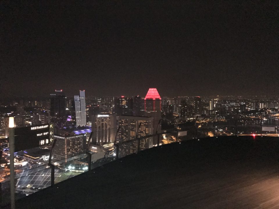 a city at night with lights