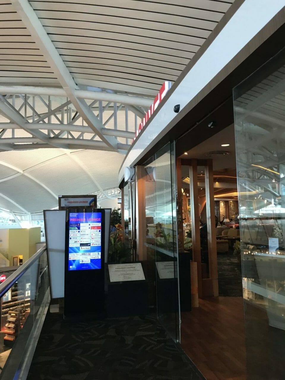 a building with a glass roof