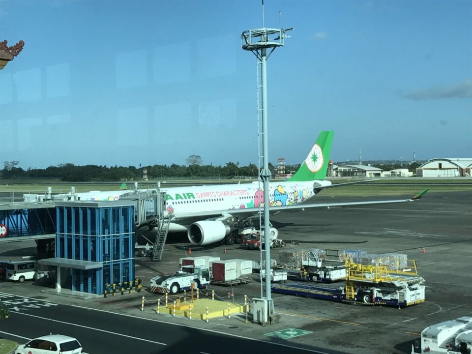 an airplane on the runway