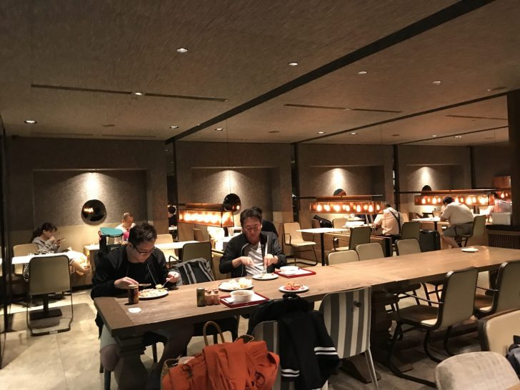 people eating at a restaurant