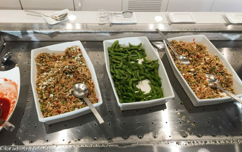 a group of food in containers