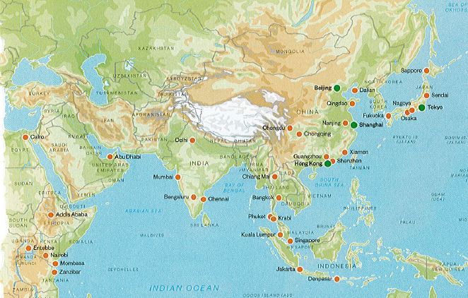 a map of the world