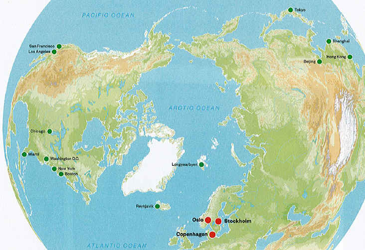 a map of the world