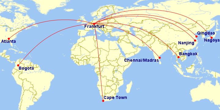 lufthansa route map, See Lufthansa's Livery and Track the Special and ...