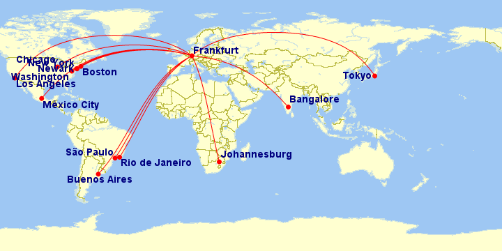 lufthansa route map, See Lufthansa's Livery and Track the Special and ...