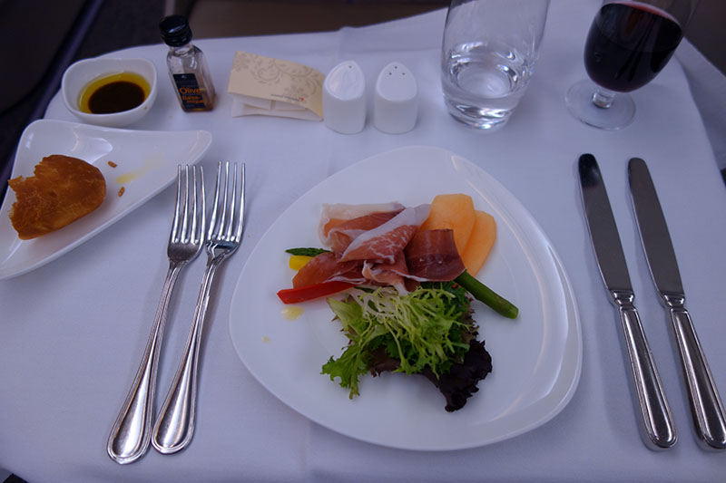 a plate of food on a table