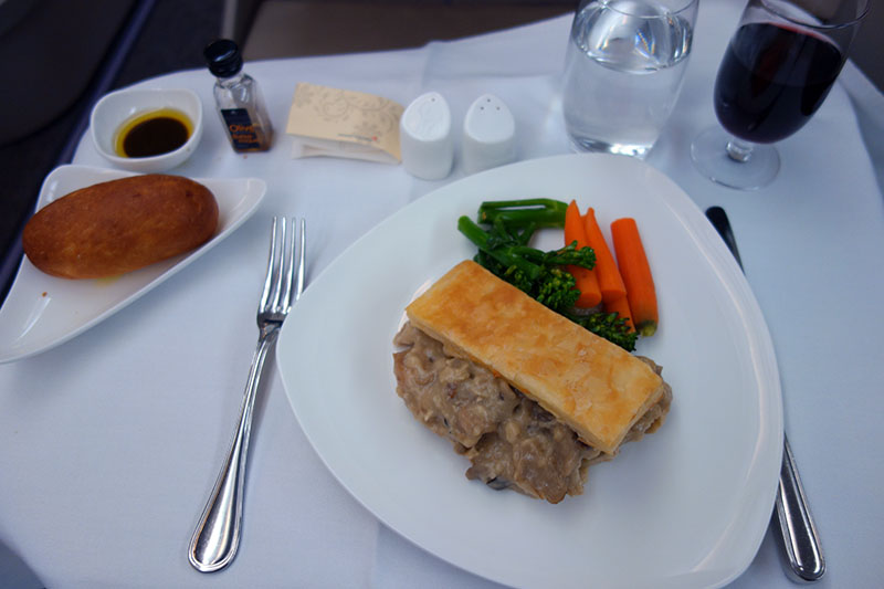 a plate of food on a table