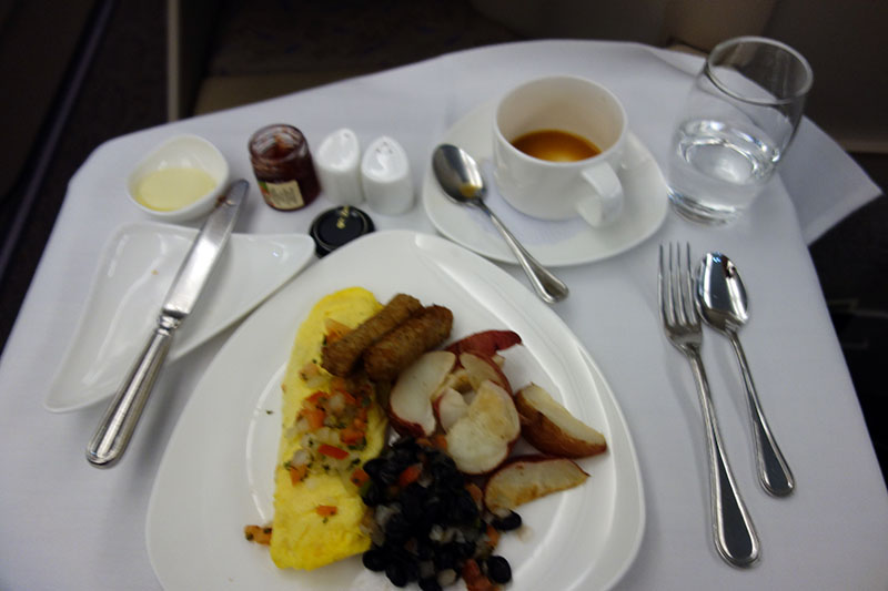 a plate of food on a table
