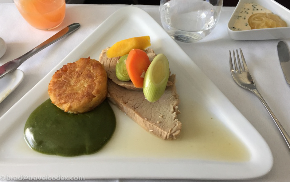 a plate of food on a table