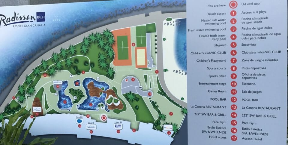 a map of a resort