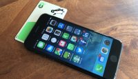 a cell phone and a credit card