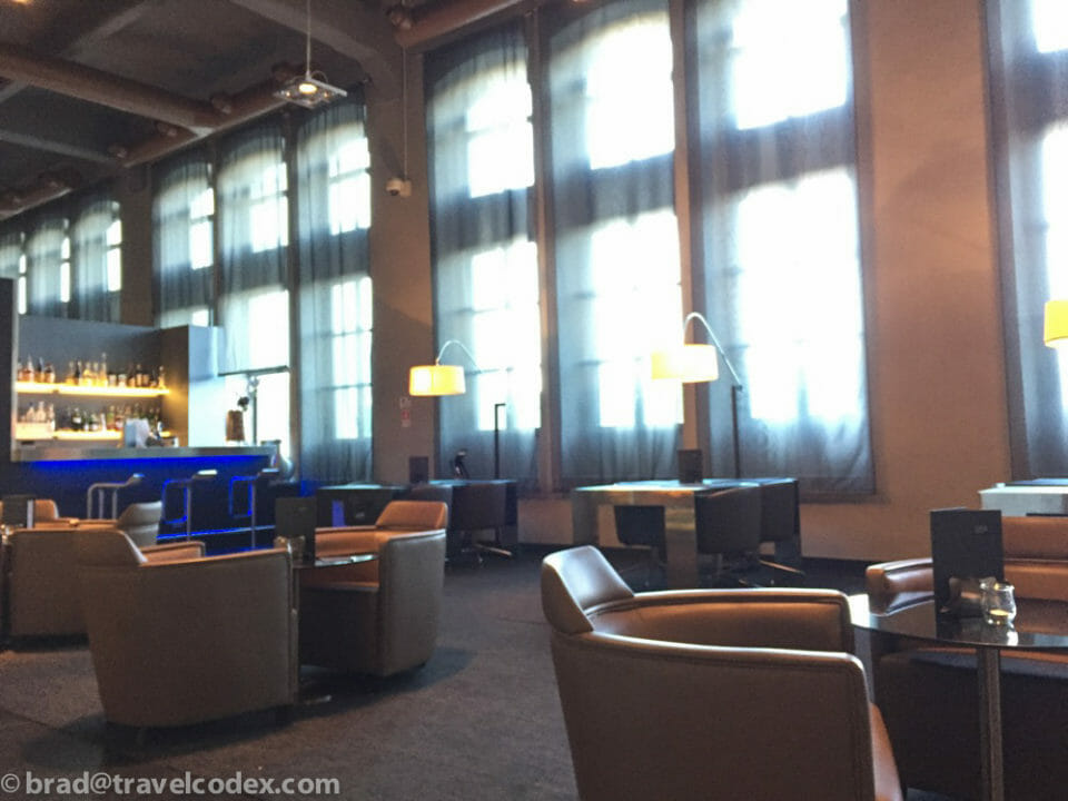 a room with tables and chairs