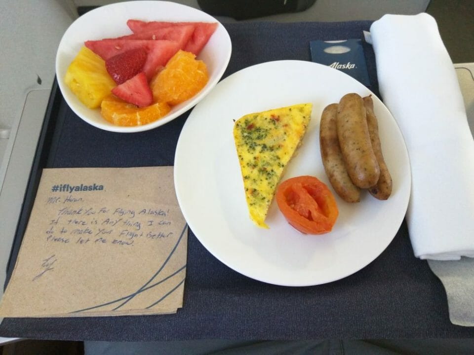 alaska air breakfast