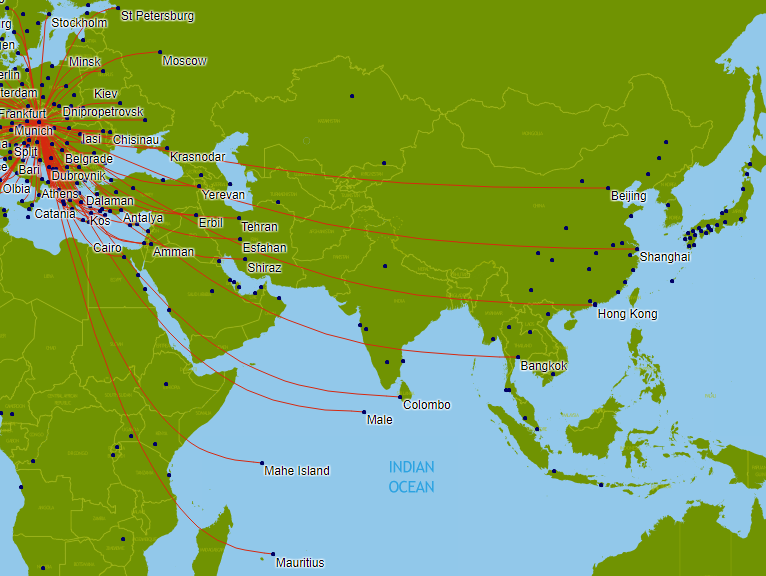 a map of the world
