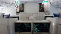 a group of monitors in an airplane