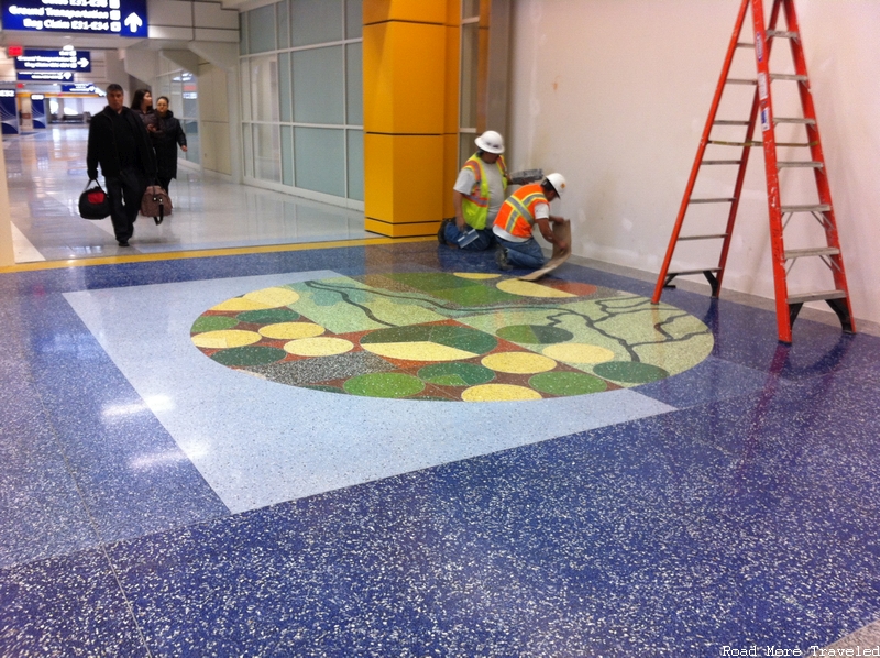 DFW Airport Terminal E - terrazzo