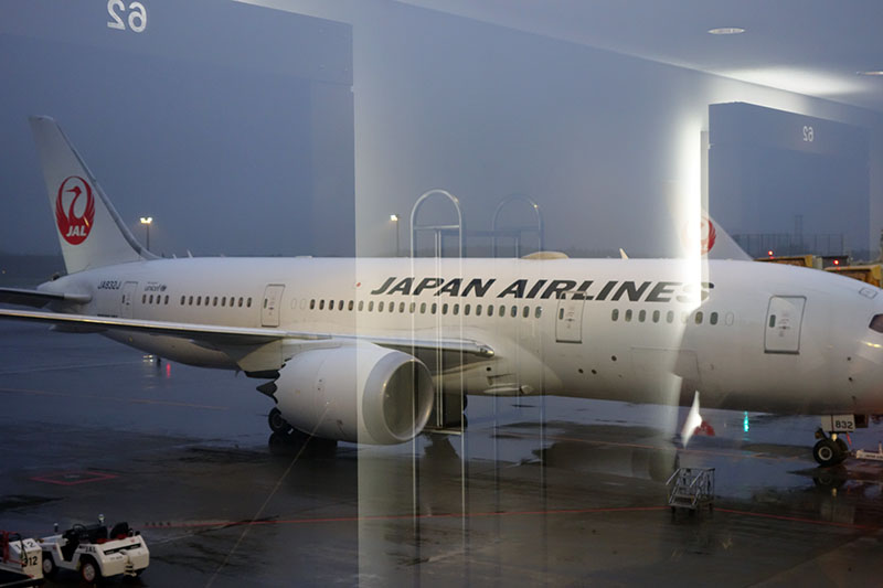 a plane parked in a building
