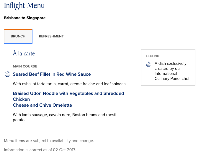 a screenshot of a menu