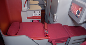 seat in an airplane with seat belts