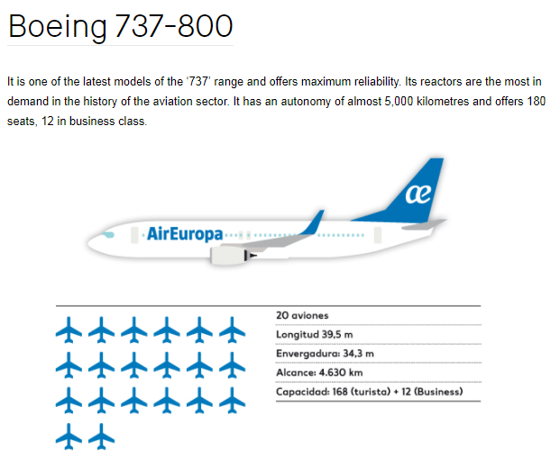 a blue and white airplane with blue and white text