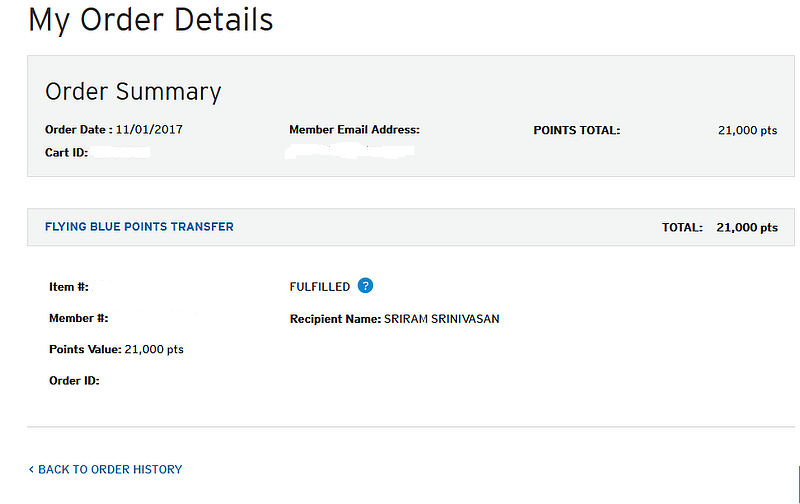 Citi TYP - Transfer Complete