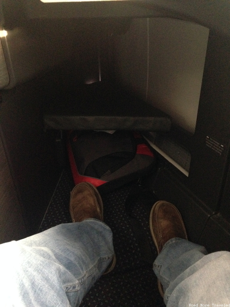 American Airlines B787-9 Business Class - underseat storage