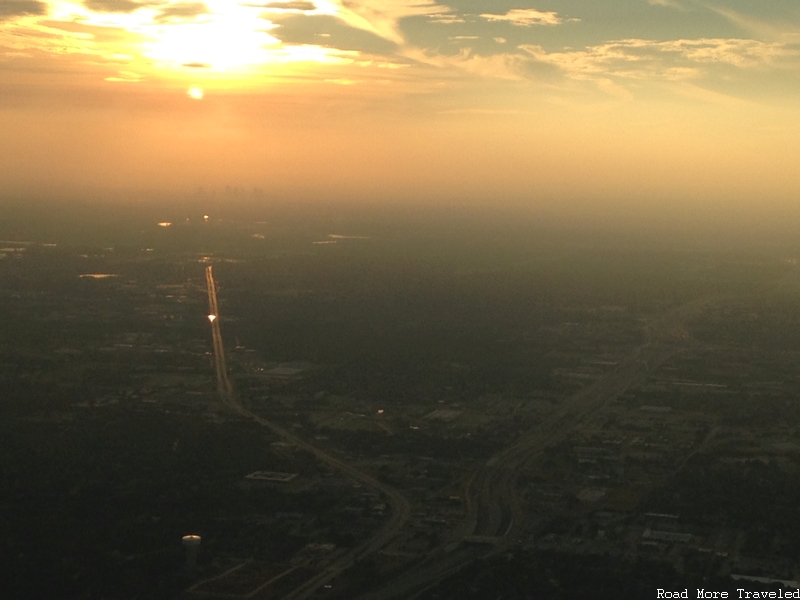 Fort Worth through the haze
